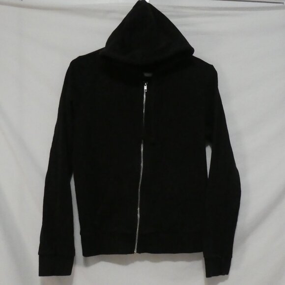 DIVIDED - H&M Basic | medium | Black Zip-Up Hooded Sweatshirt - Picture 1 of 15